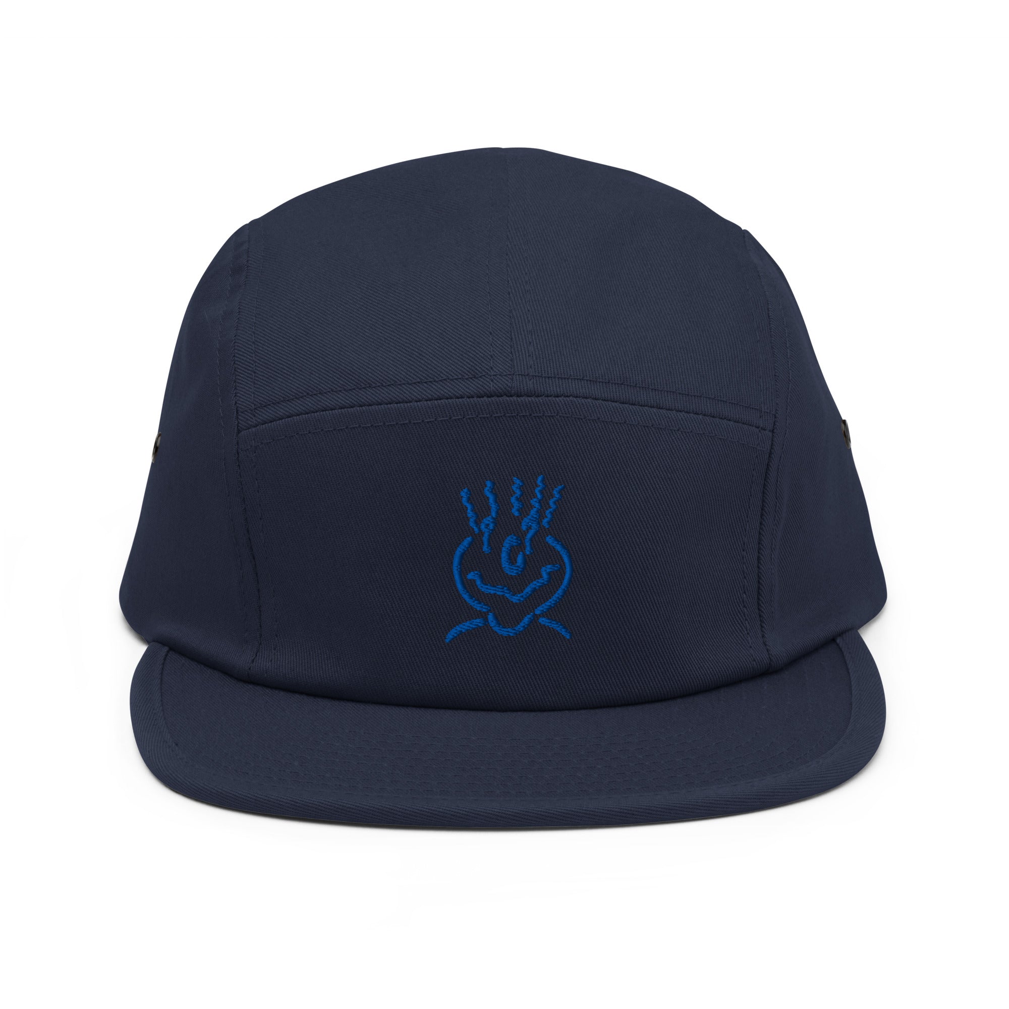 Embroided 5 Panel Cap Blue