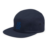 Embroided 5 Panel Cap Blue