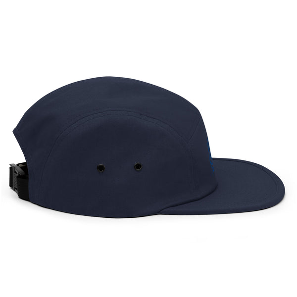 Embroided 5 Panel Cap Blue
