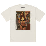 Printed Oversized T-Shirt Unisex Beige