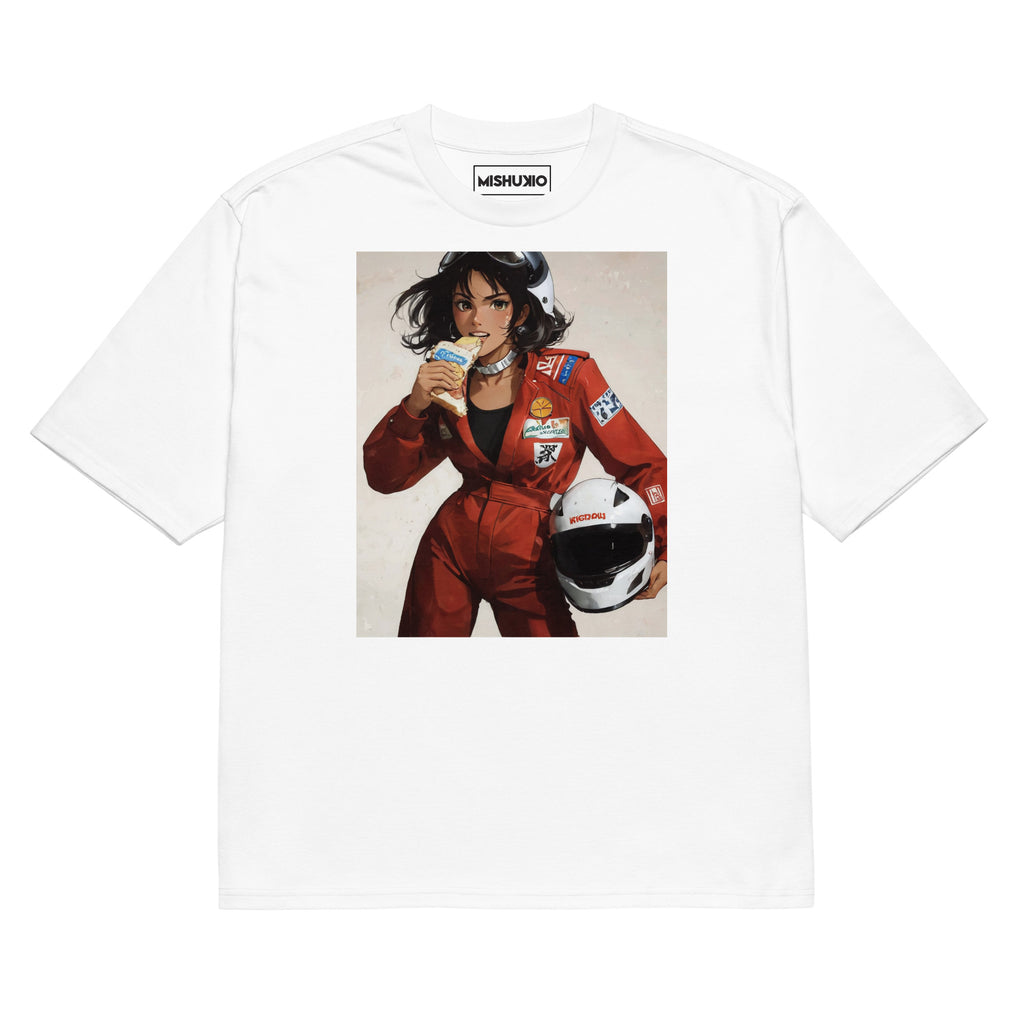Printed Oversized T-Shirt Unisex White