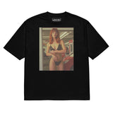 Printed Oversized T-Shirt Unisex Black