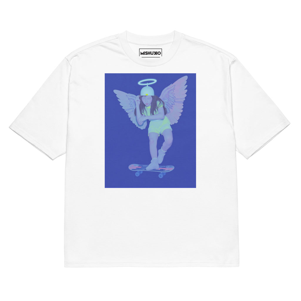 Printed Oversized T-Shirt Unisex White