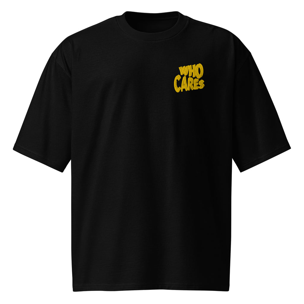 Embroidered Oversized T-Shirt Unisex Black