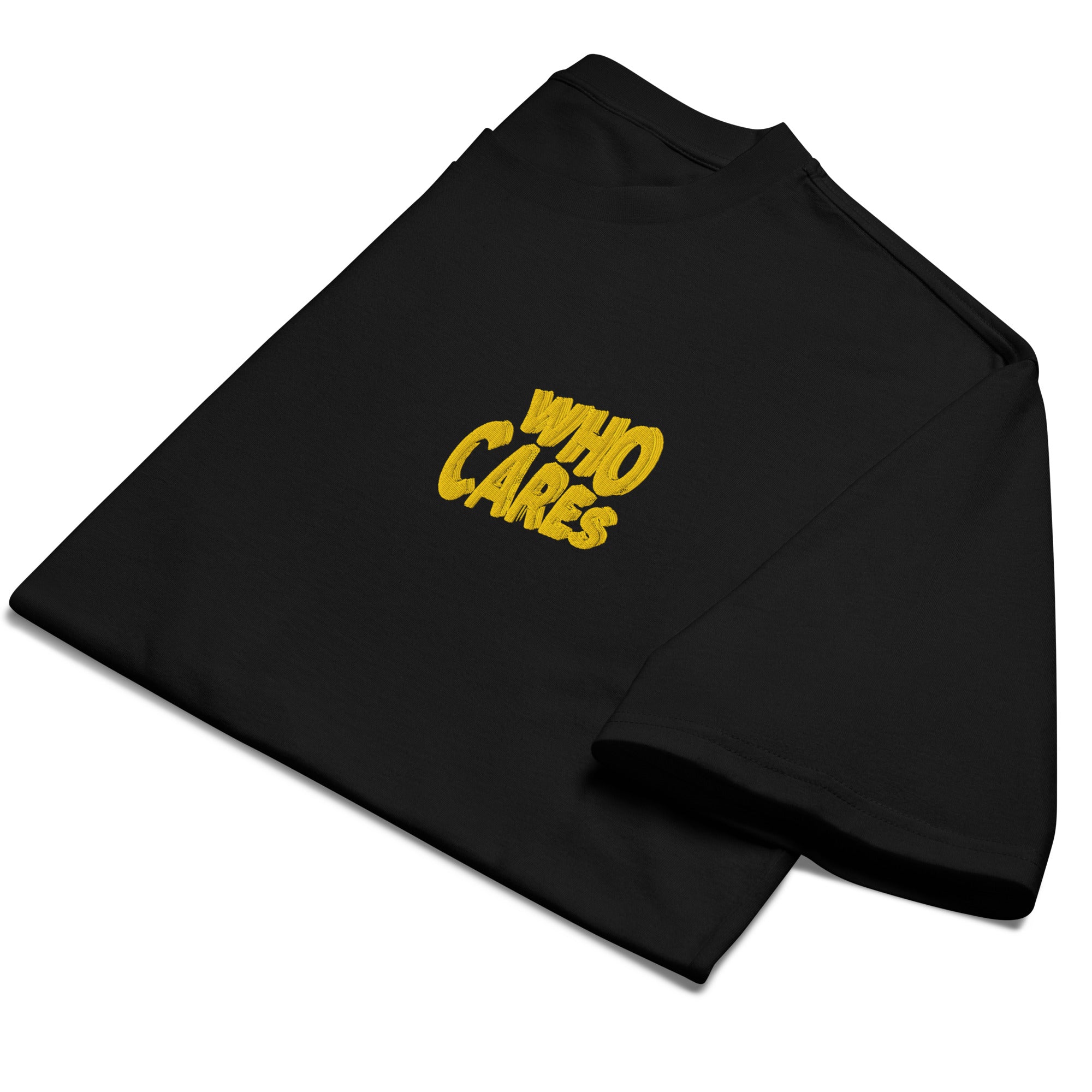 Embroidered Oversized T-Shirt Unisex Black