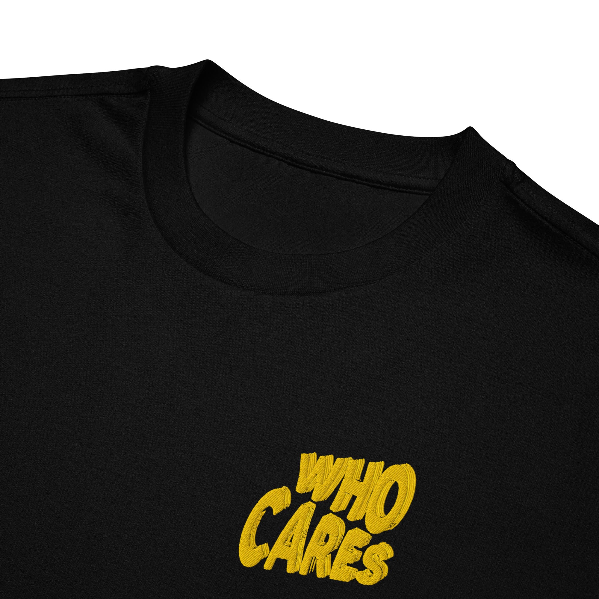 Embroidered Oversized T-Shirt Unisex Black