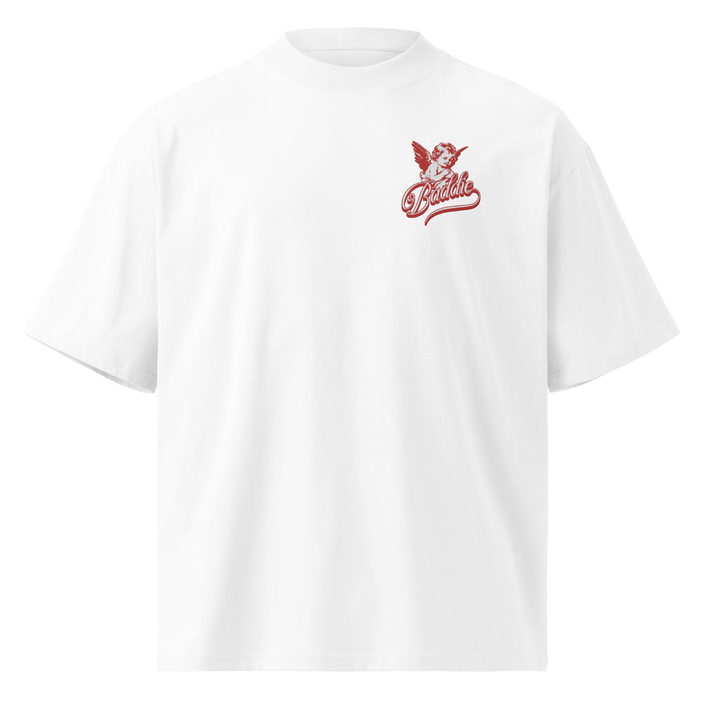Embroidered Oversized T-Shirt Unisex White