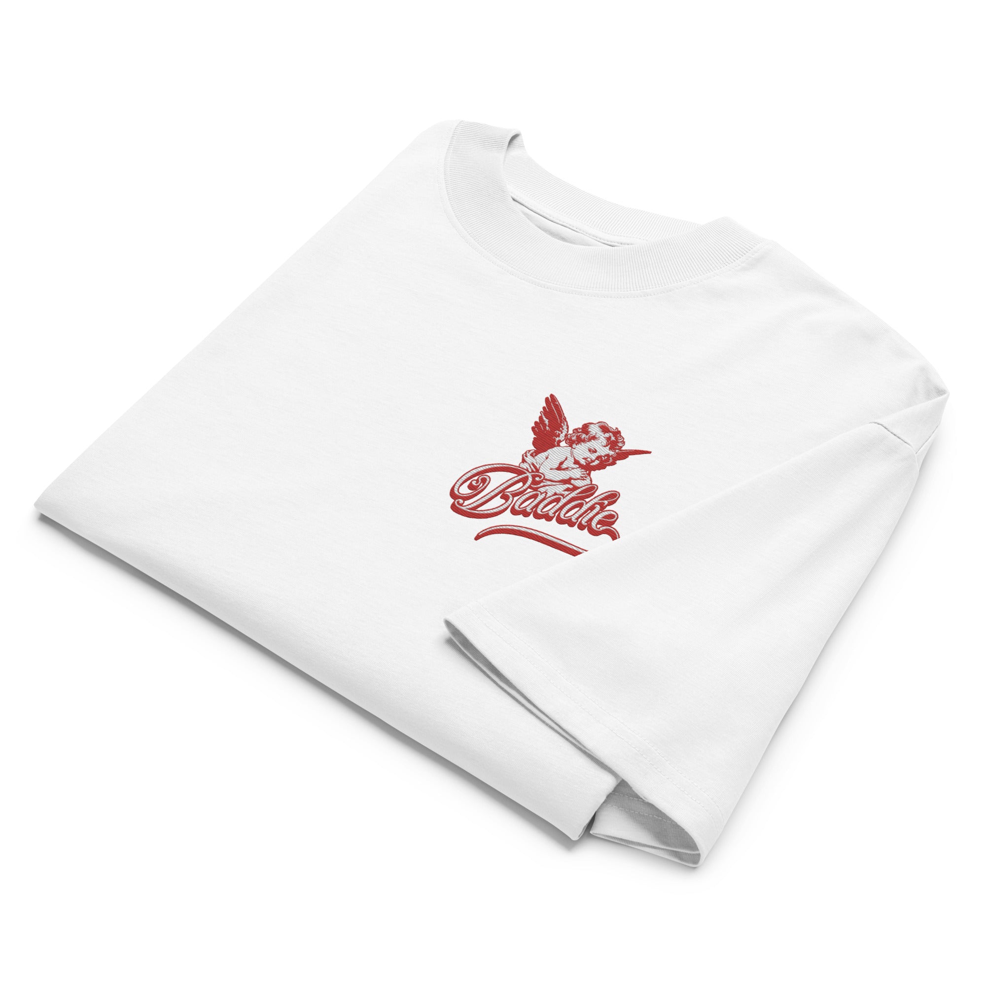 Embroidered Oversized T-Shirt Unisex White