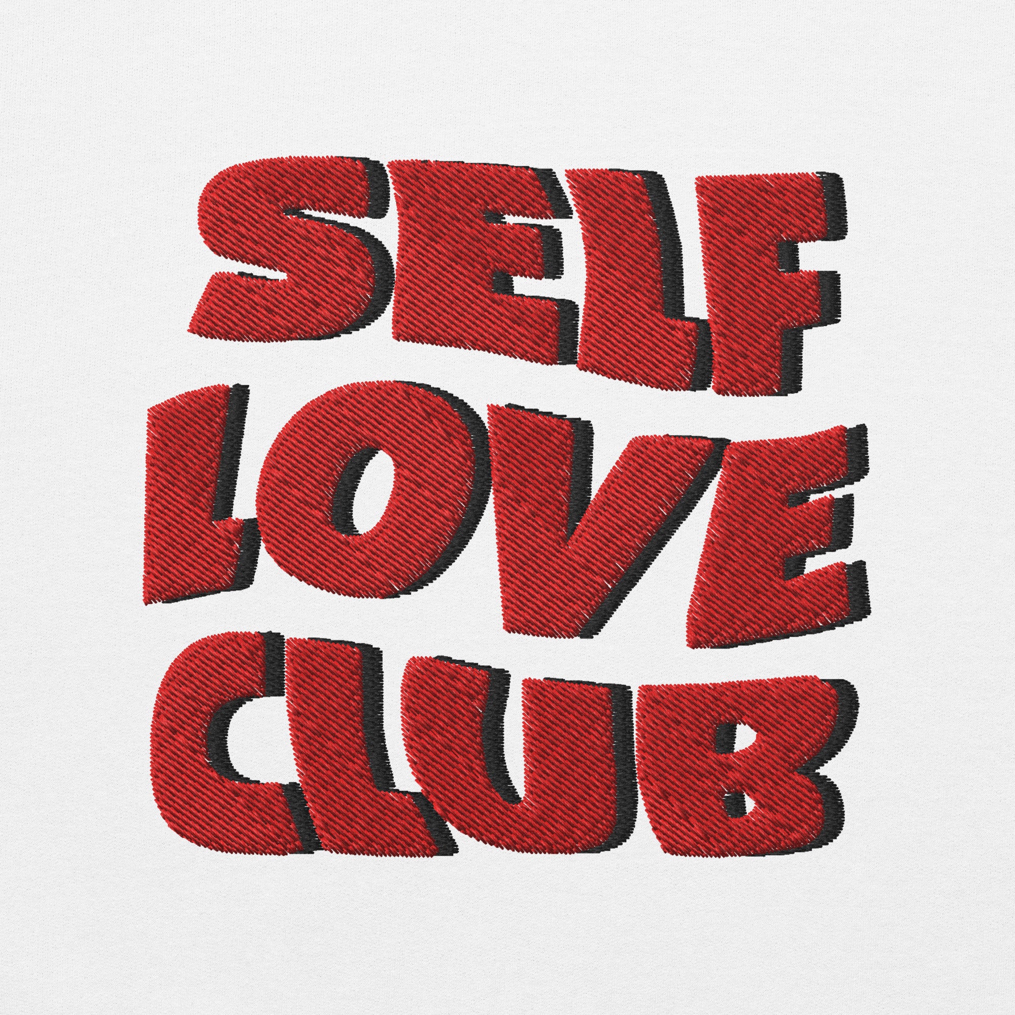 Cotton Embroided Crewneck Sweater Unisex White