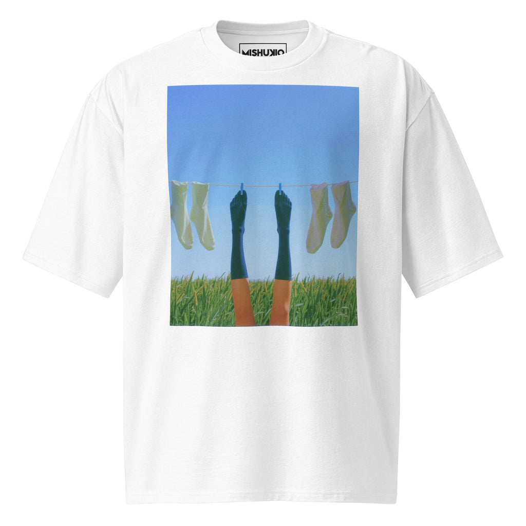 Printed Oversized T-Shirt Unisex White