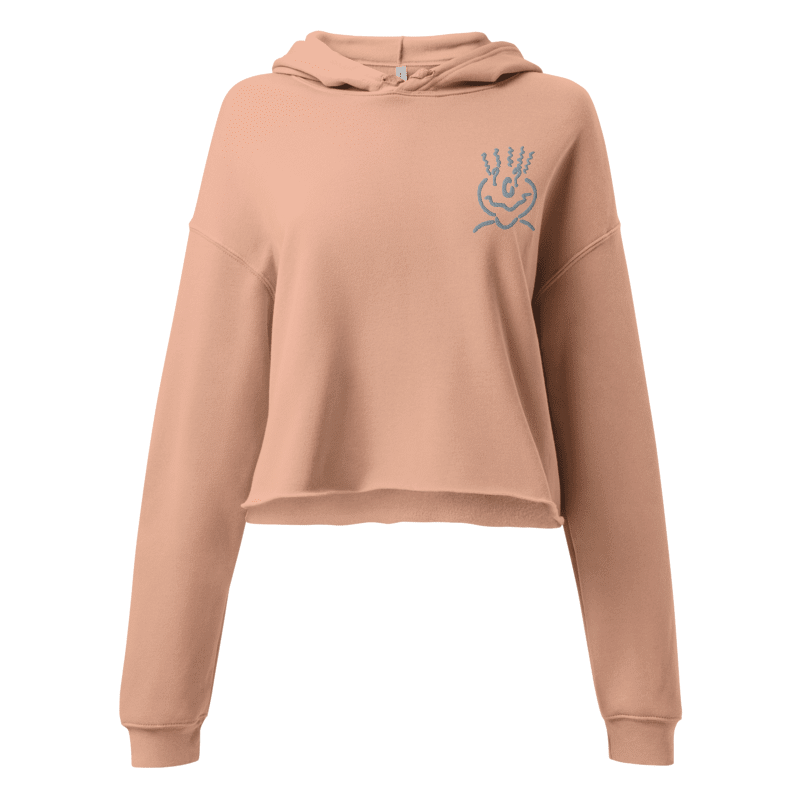 Cropped Peach Hoodie