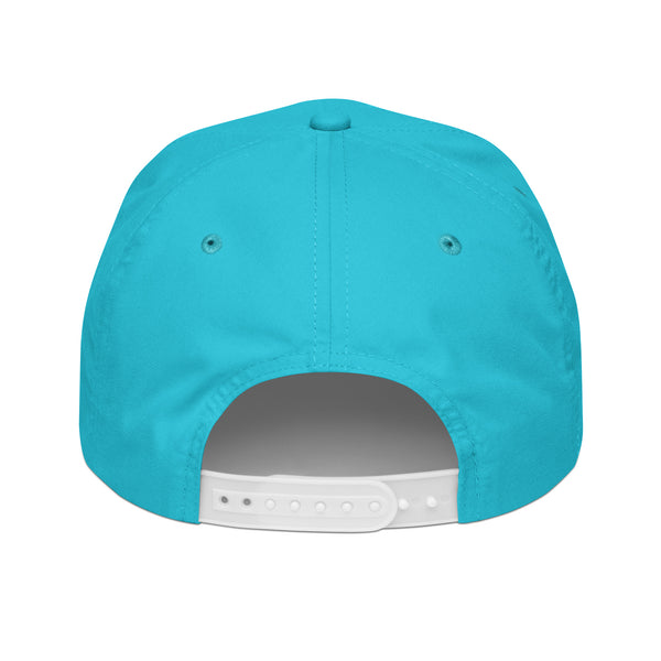 Golf Rope Cap Embroidered Turqouise & White Unisex