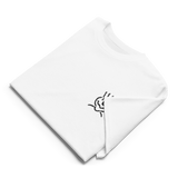 Embroided White T-Shirt Unisex