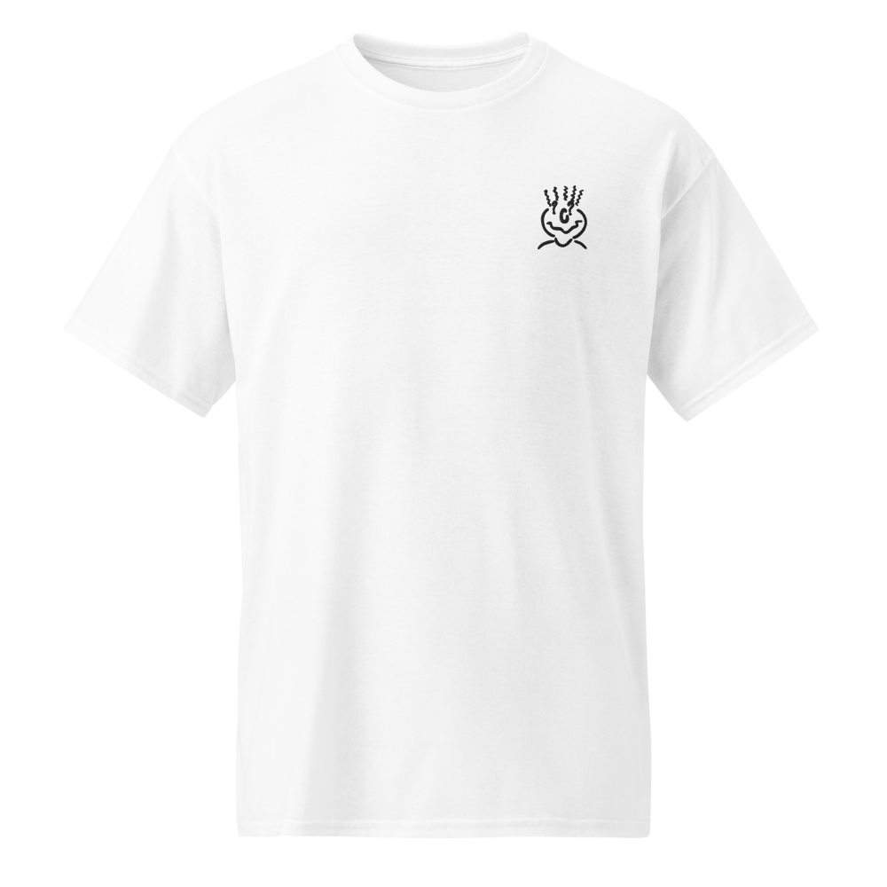 Embroided White T-Shirt Unisex
