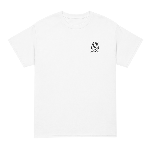 Embroided White T-Shirt Unisex