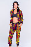 Bomber Jacket and Jogger Pant Polka Dot Set- Red Unicornio Azul 