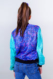 Firefly Teen Silk Bomber- Turquoise/Blue Unicornio Azul 