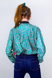 Firefly Teen Silk Bomber- Green Unicornio Azul 