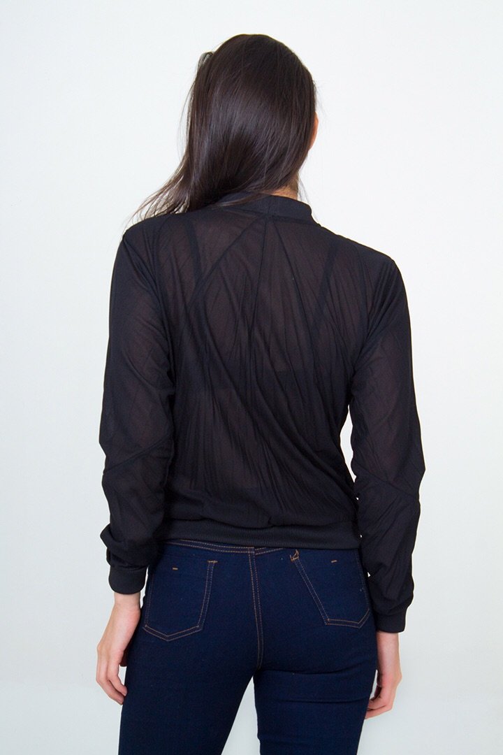 Glitter Velvet Bomber Jacket- Green/Black Unicornio Azul 