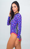 Kite Surf Swimsuit- Psychadelic print Unicornio Azul 