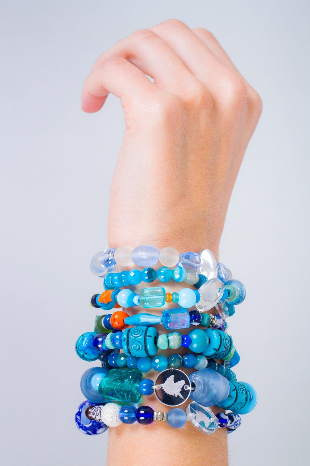 Mixed Bracelets Unicornio Azul 